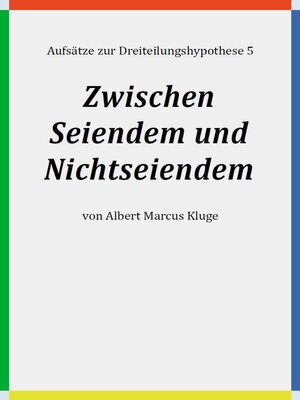 cover image of Zwischen Seiendem und Nichtseiendem